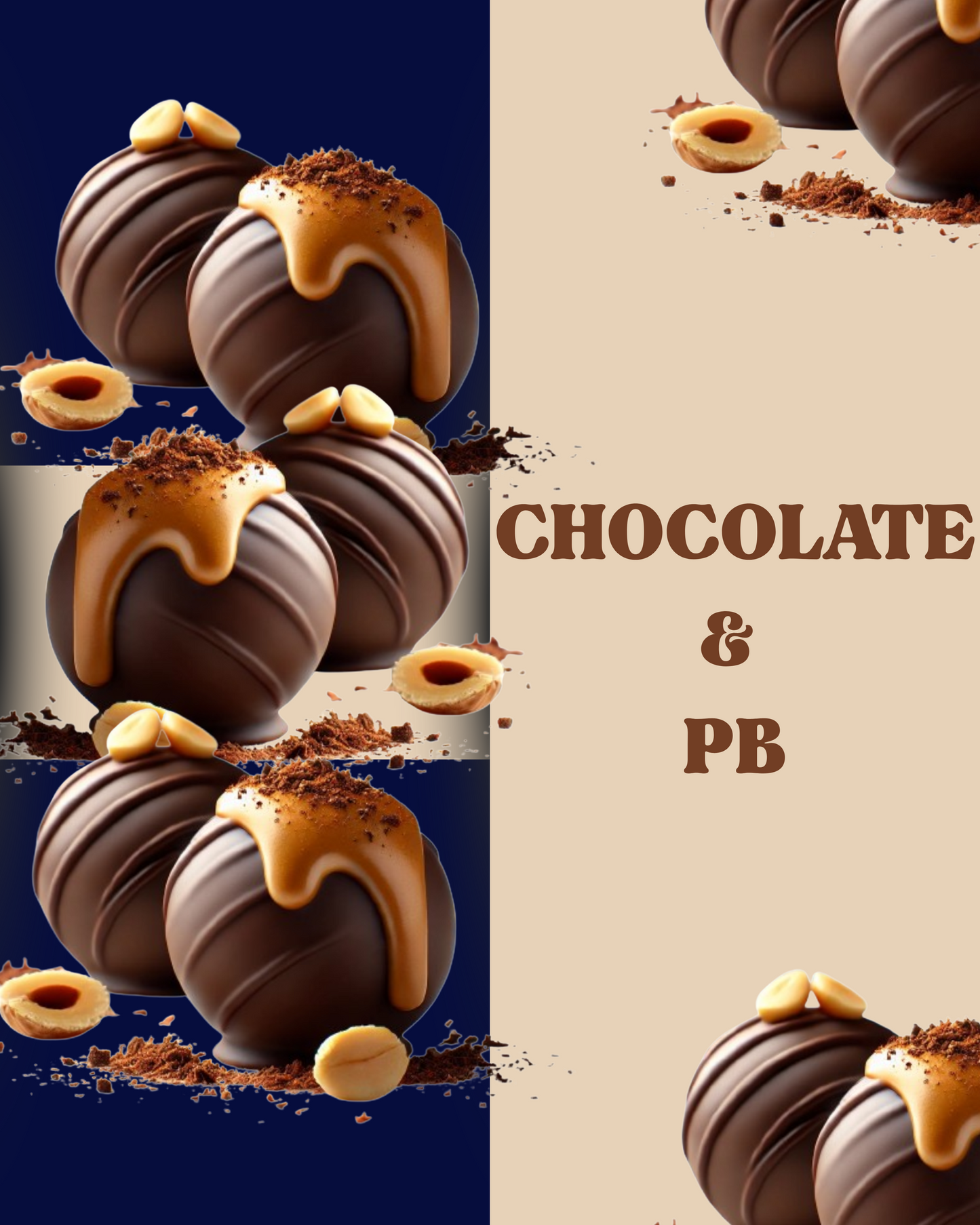 Chocolate & Peanut Butter (box of 4)