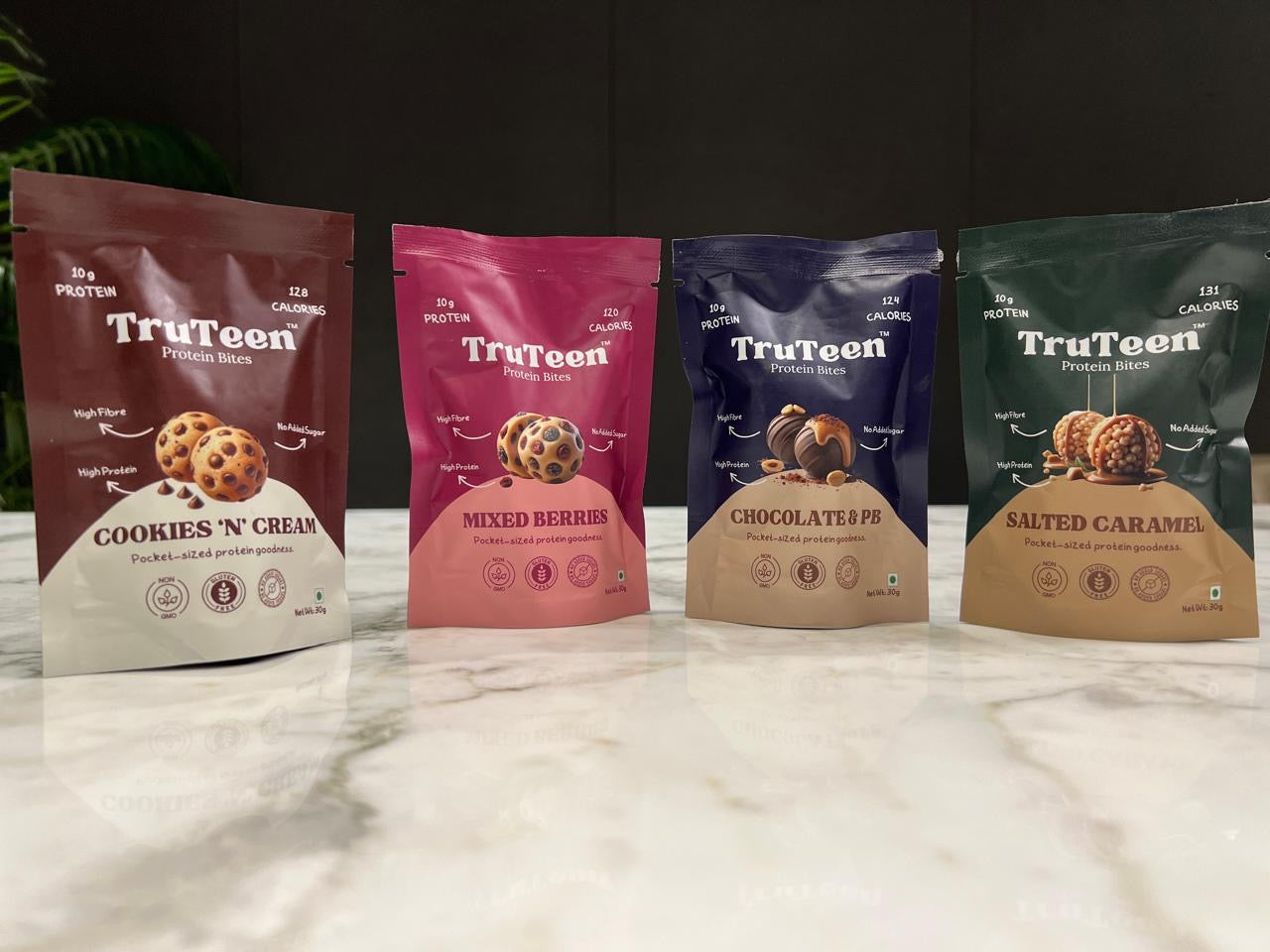 Assorted Pack of 4 Protein Bites
